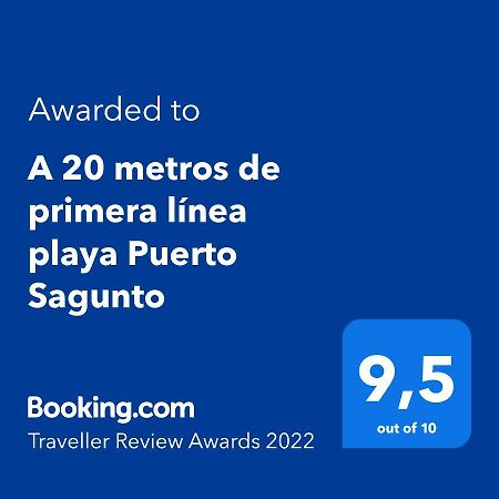 A 20 metros de primera línea playa Puerto Sagunto WIFI Puerto de Sagunto Exterior foto